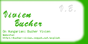 vivien bucher business card